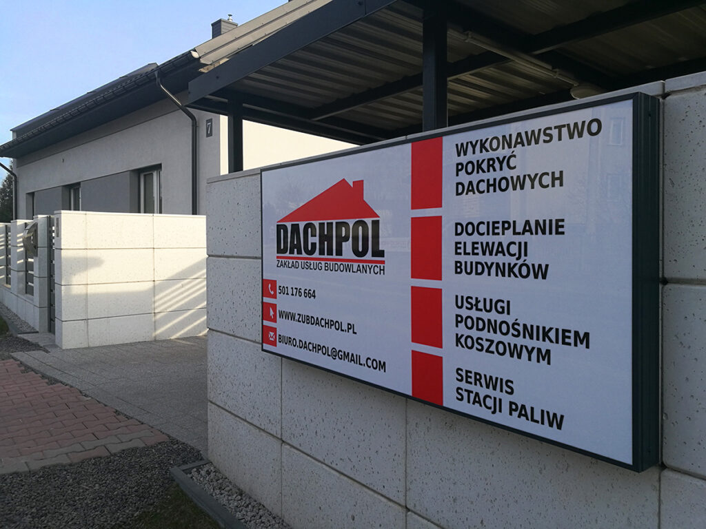 kaseton reklamowy, reklamaświetlna, szyl, reklamy Kielce